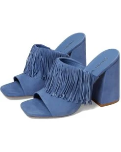 Stuart Weitzman Tia Fringe 100 Slide | Heels -Modish Foot Wear 71Kwjng8FdL. AC SR736920