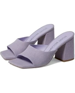 Stuart Weitzman Tia 85 Flareblock Slide | Heels